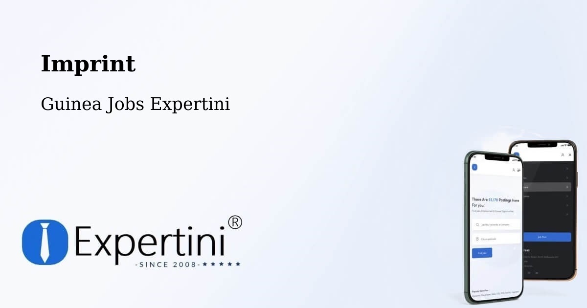 Imprint – Siguiri - Guinea Jobs Expertini